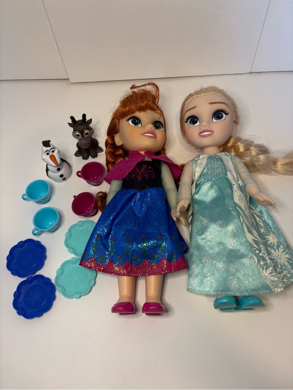 Disney Frozen Anna & Elsa Toddler Dolls Lot